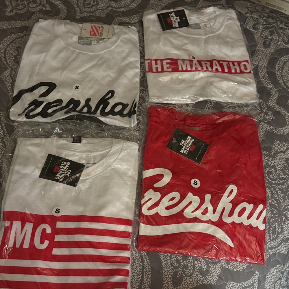 The Marathon Clothing Blue, White and Red Men's Shirt Set NIP Sz M Bundle